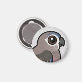 Bourke-Papagei Magnet (Vorderseite/Rückseite)