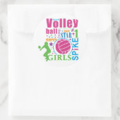 Bourne Beach Volleyball Runder Aufkleber (Tasche)
