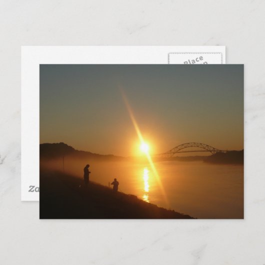 Bourne Bridge, Cape Cod Postkarte (Vorne/Hinten)