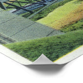 Bourne Bridge über Cape Cod Canal View Poster (Ecke)