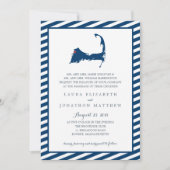 Bourne Cape Cod Map | Hochzeit Einladung (Vorderseite)