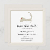 Bourne Cape Cod Wedding Save the Date (Vorne/Hinten)