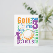 Bourne Golf Postkarte (Stehend Vorderseite)