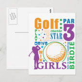 Bourne Golf Postkarte (Vorne/Hinten)