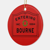 Bourne Ma Christmas Keramik Ornament (Links)