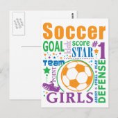 Bourne Soccer Postkarte (Vorne/Hinten)