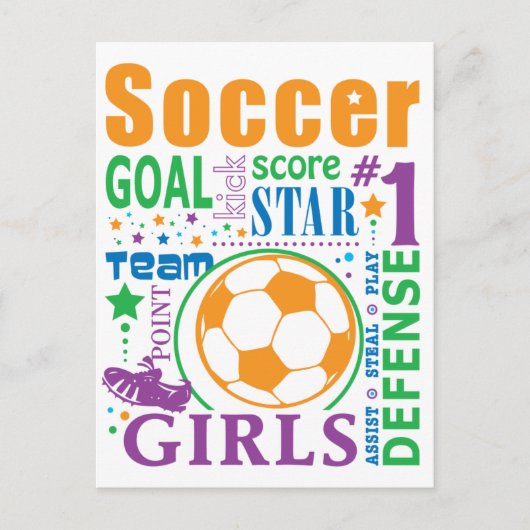 Bourne Soccer Postkarte (Vorderseite)