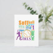 Bourne Softball Postkarte (Stehend Vorderseite)