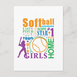 Bourne Softball Postkarte
