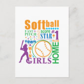 Bourne Softball Postkarte (Vorderseite)