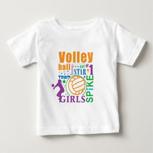 Bourne Volleyball Baby T-shirt (Vorderseite)