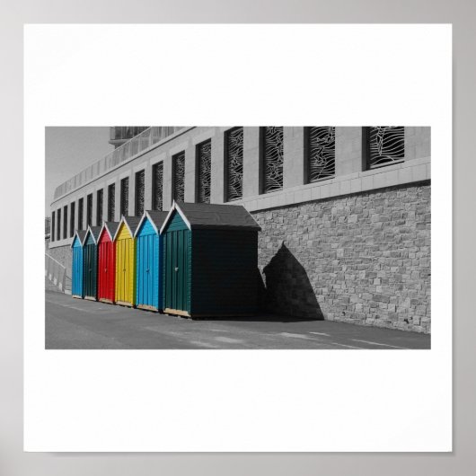 Bournemouth Beach Huts Poster (Vorne)