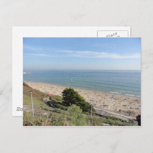 Bournemouth Beach Postkarte (Vorne/Hinten)
