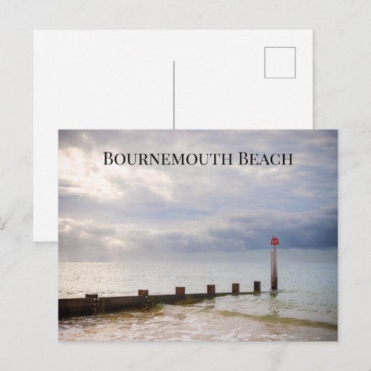Bournemouth Beach Postkarte (Vorne/Hinten)
