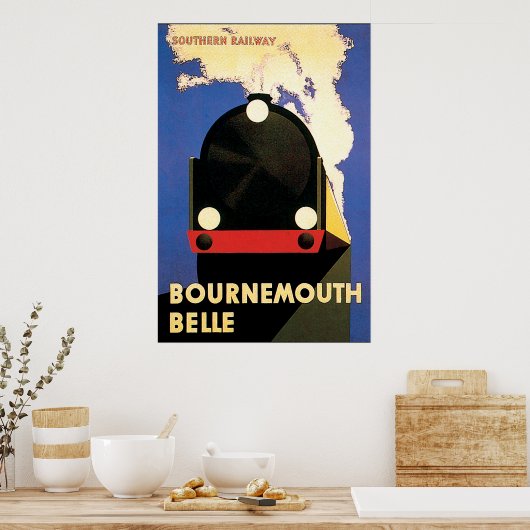 Bournemouth Belle Art Deco Poster (Küche)