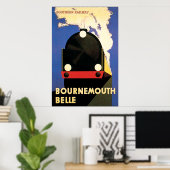 Bournemouth Belle Art Deco Poster (Heimbüro)