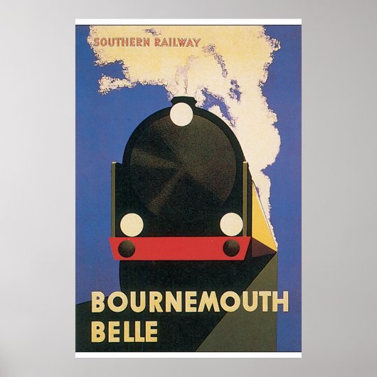 Bournemouth Belle Vintage Travel Poster (Vorne)