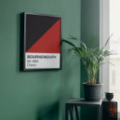 Bournemouth Cherry Red and Black - Vollbreite Poster