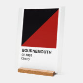 Bournemouth Cherry Red & Black - White Background Acrylschild (Winkel)