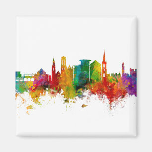 Bournemouth England Skyline Magnet