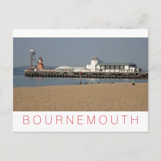 Bournemouth Feiertagspostkarte (Vorderseite)