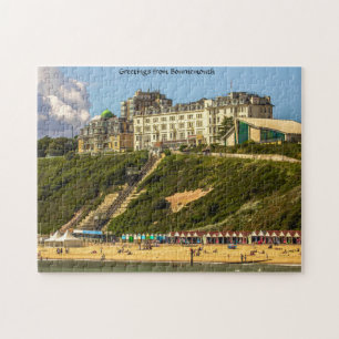 Bournemouth-Küste. Puzzle