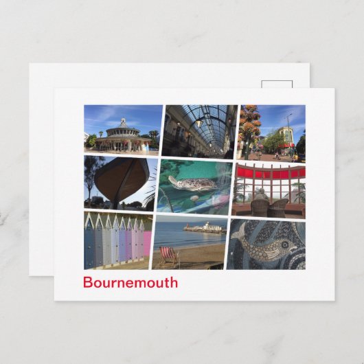 Bournemouth Postkarte (Vorne/Hinten)