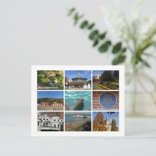 Bournemouth Postkarte (Stehend Vorderseite)