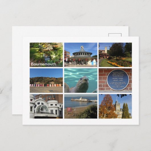 Bournemouth Postkarte (Vorne/Hinten)