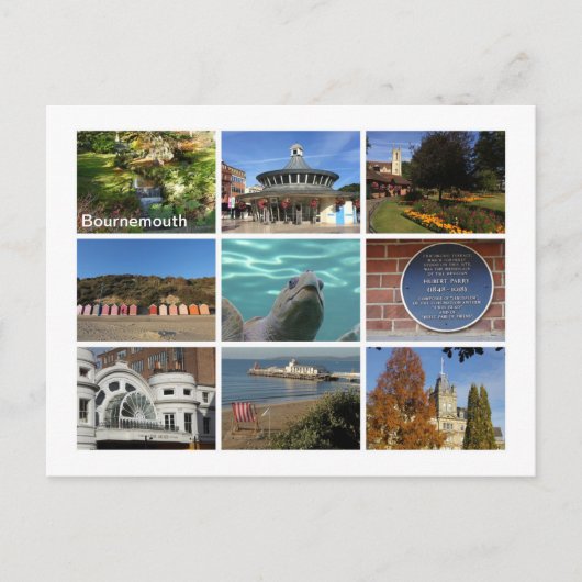 Bournemouth Postkarte (Vorderseite)