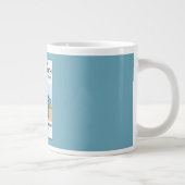 Bournemouth Vintag Retro Seaside Jumbo-Tasse (Rechts)