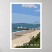 BOURNEMOUTH Vintag Style Poster (Vorne)