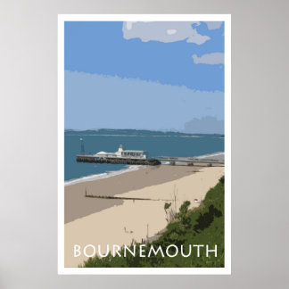 BOURNEMOUTH Vintag Style Poster