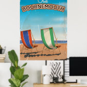 Bournemouth Vintage Reiseplakat Poster (Heimbüro)