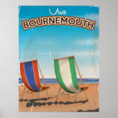 Bournemouth Vintage Reiseplakat Poster (Vorne)