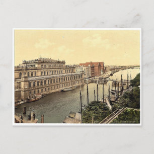 Bourse und Hafen, Konigsberg, Ostpreußen, G Postkarte