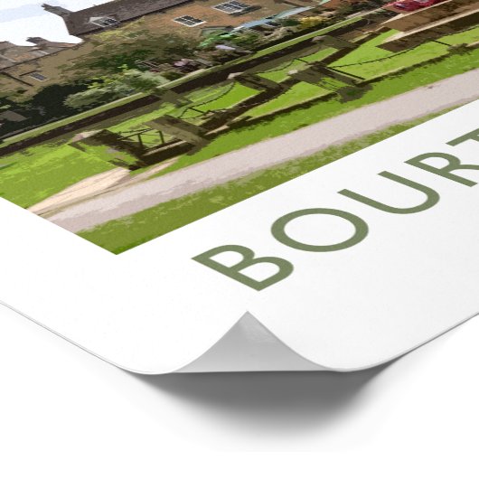 Bourton auf dem Poster der Wasserbahn (Ecke)