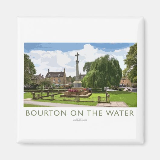 Bourton auf dem Poster der Wasserbahn Magnet (Vorne)