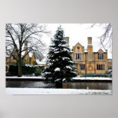 Bourton auf dem Wasser Weihnachtsbaum Cotswolds Poster (Vorne)