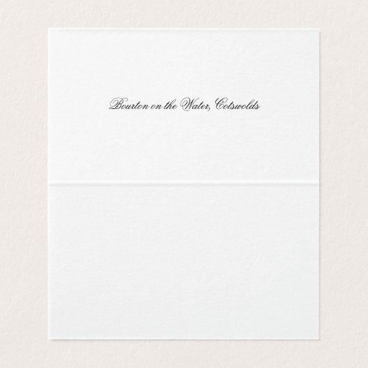 Bourton auf der Weihnachtsbaum-Cotswolds-Karte (Innenseite Aufgefaltet)