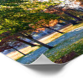 Bourton on Water Autumn Trees Cotswolds UK Poster (Ecke)