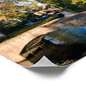 Bourton on Water Autumn Trees Cotswolds UK Poster (Ecke)