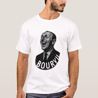 Bourvil Vintage-Porträt französische Filmlegende T-Shirt