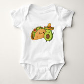 Bout Niedlich Funny Avocado & Taco Baby Strampler (Vorderseite)
