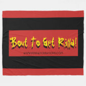 'Bout, um Rilla zu bekommen! Fleecedecke (Vorderseite (Horizontal))