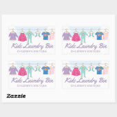 Boutique-Aufkleber für Kinder Rechteckiger Aufkleber (Blatt)