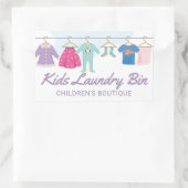 Boutique-Aufkleber für Kinder Rechteckiger Aufkleber (Tasche)
