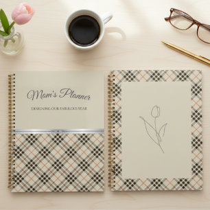 Boutique Beige Karo Mamas fantastischer Jahresplan Planer