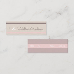 Boutique-Bekleidungsmarken-Verpackungs-Tags Mini Visitenkarte