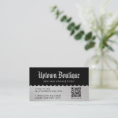 Boutique belohnen QR Code Business Cards Visitenkarte (Stehend Vorderseite)
